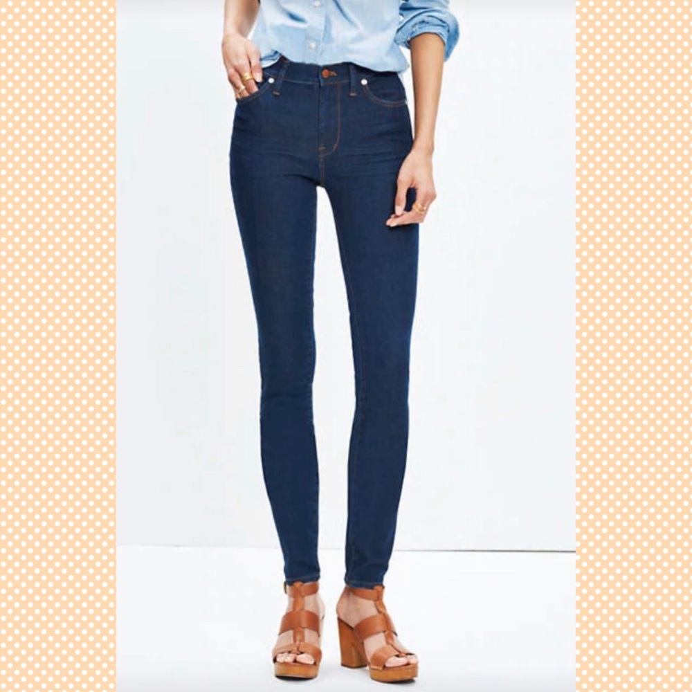 Madewell High Riser Skinny Jeans RN #77388 30 Tall
